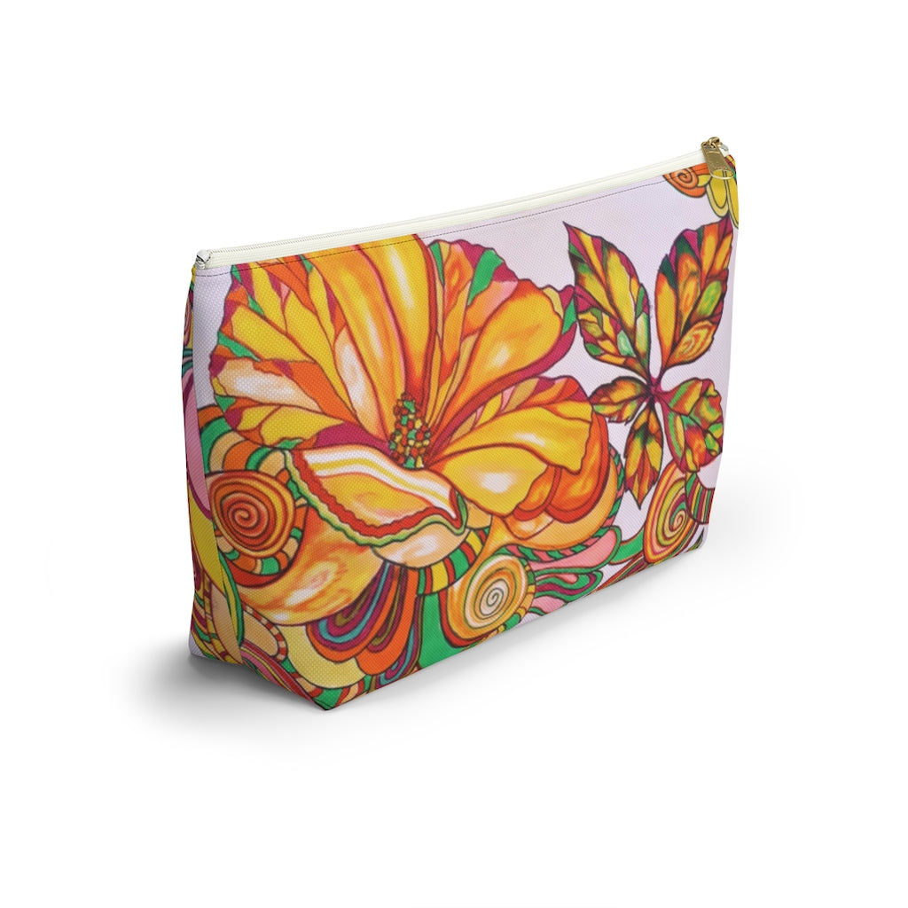 Artsy Floral Accessory Pouch