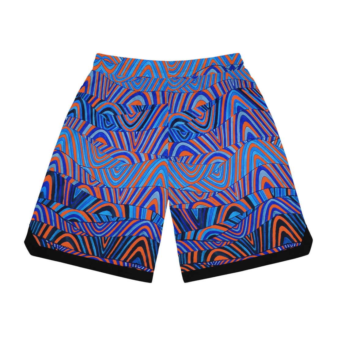 Orange Sonic Basketball Rib Shorts (AOP)