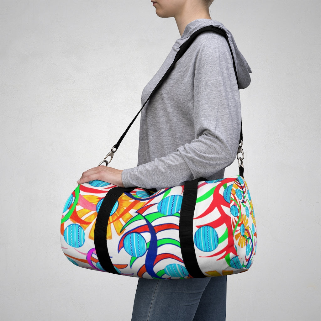 Sunflower Jet White Duffel Bag