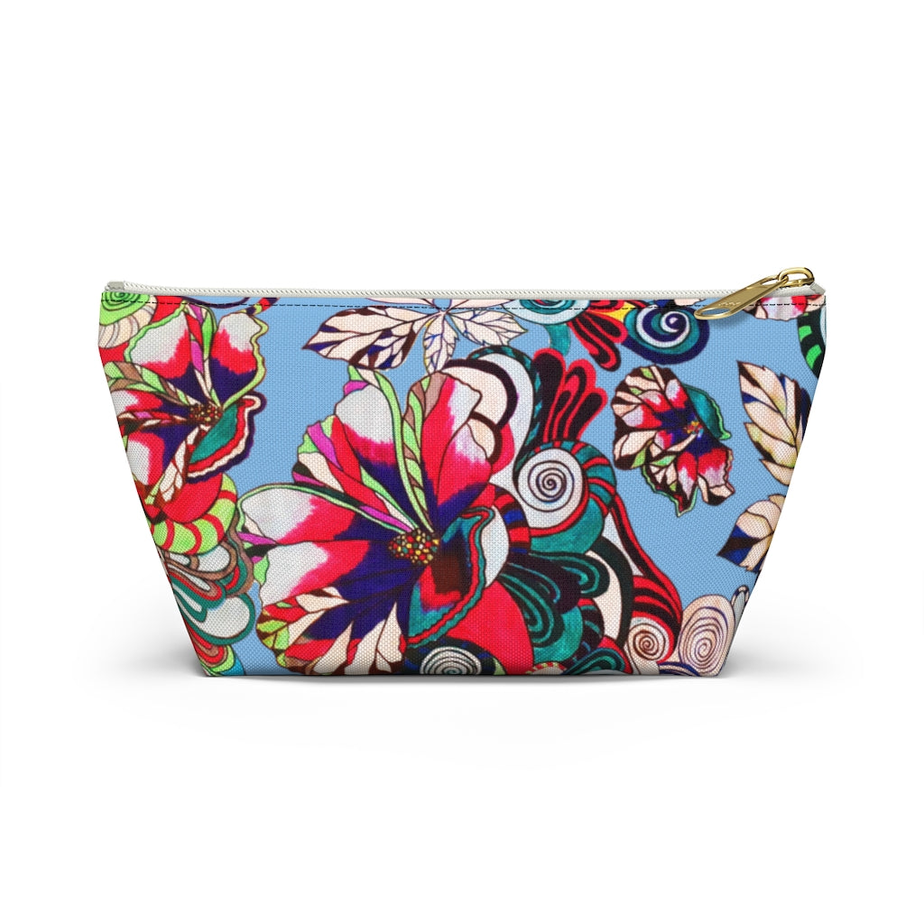 Floral Pop Sky Accessory Pouch