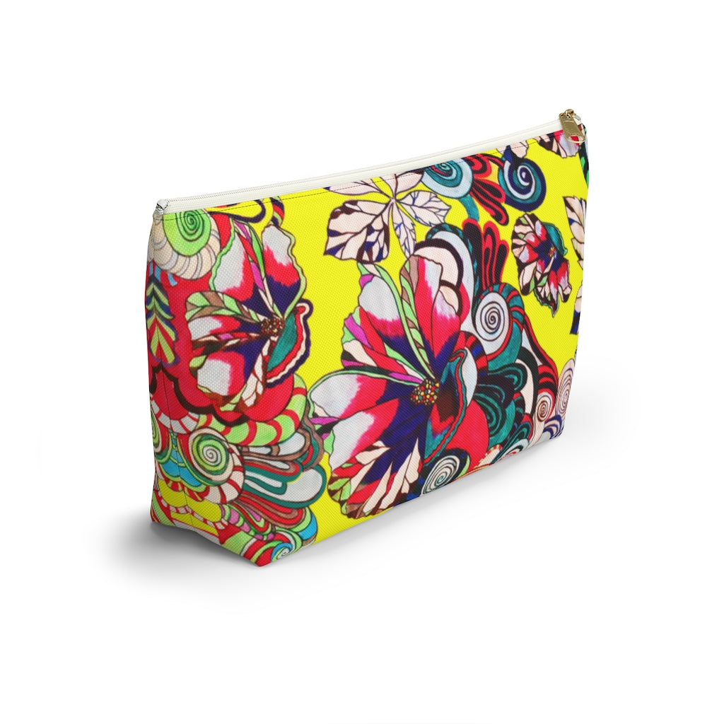 Floral Pop Canary Accessory Pouch