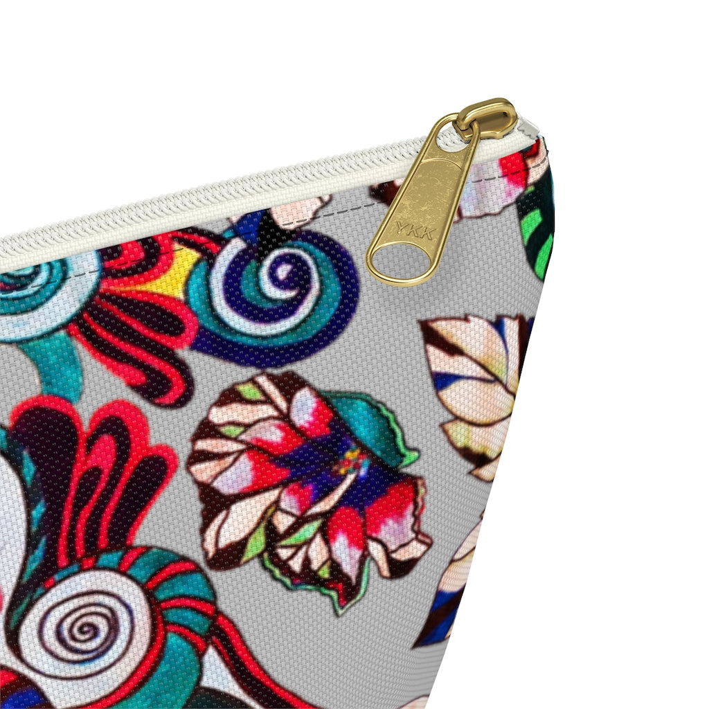 Floral Pop Slate Accessory Pouch