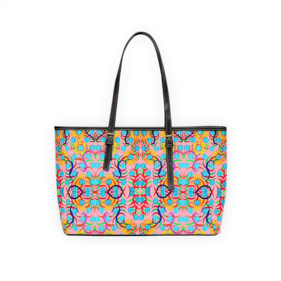 Blush Sunflower PU Leather Shoulder Bag