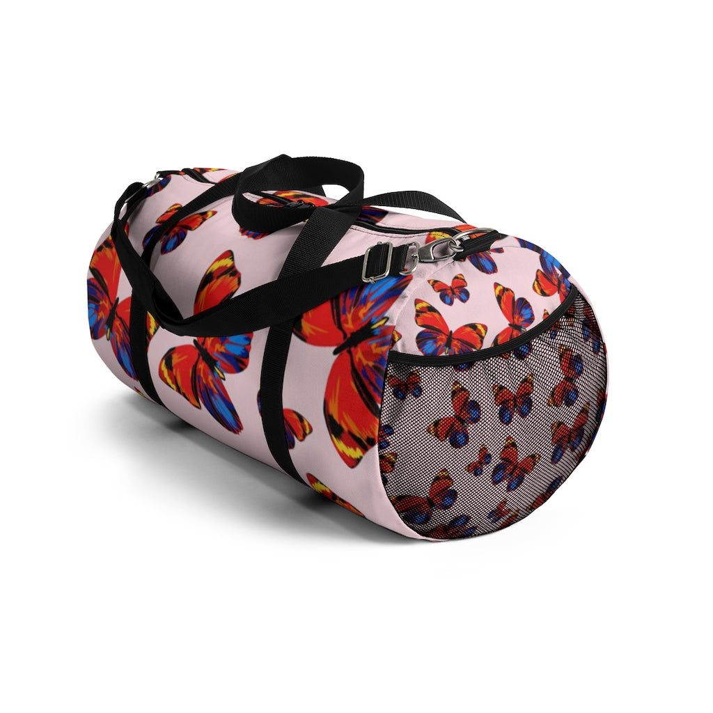 Tangerine Butterflies Duffel Bag