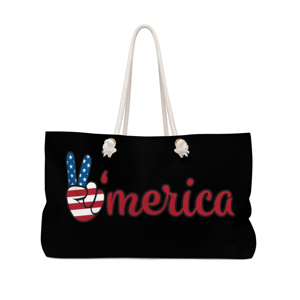 The All American Black Weekender Bag