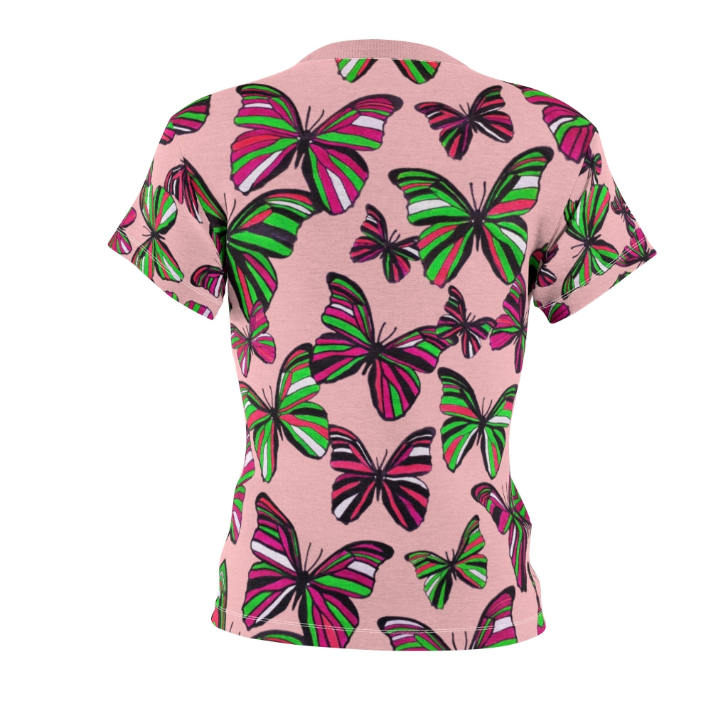 Butterflies AOP Blush T-shirt