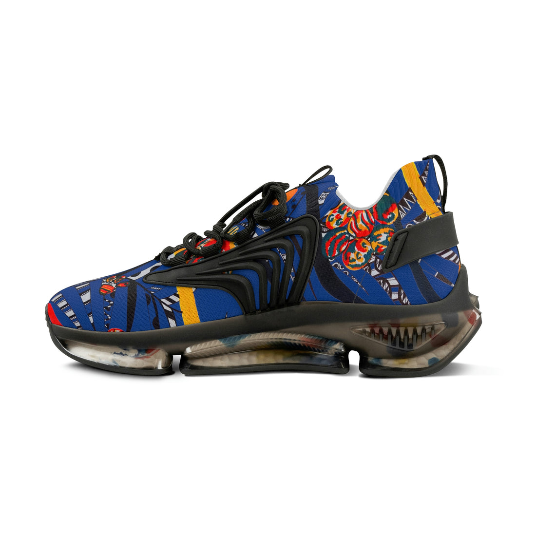 Royal Blue Wildly Wicked OTT Men's Mesh Knit Sneakers