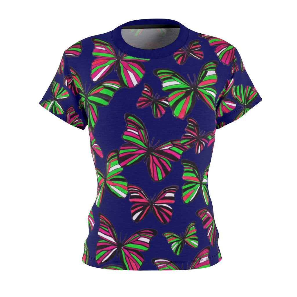Butterflies AOP Navy T-shirt