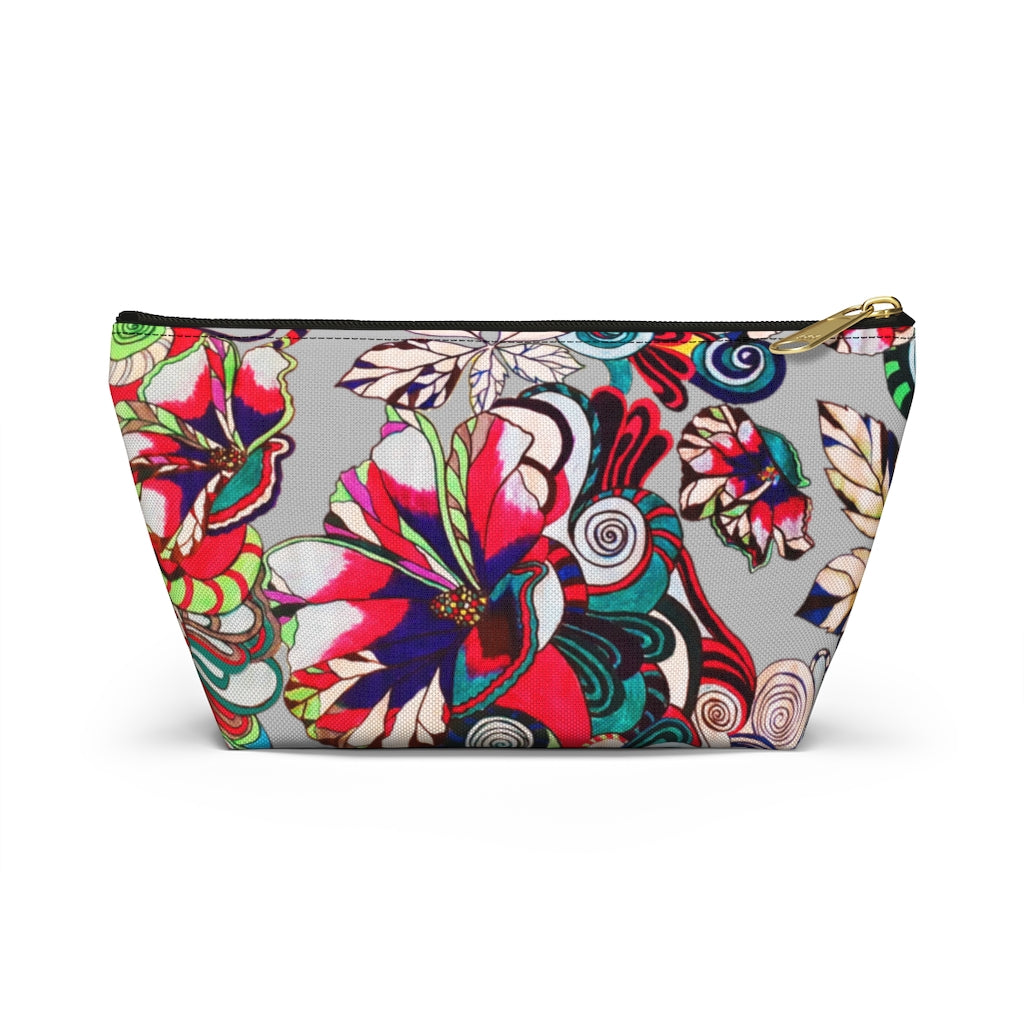 Floral Pop Slate Accessory Pouch