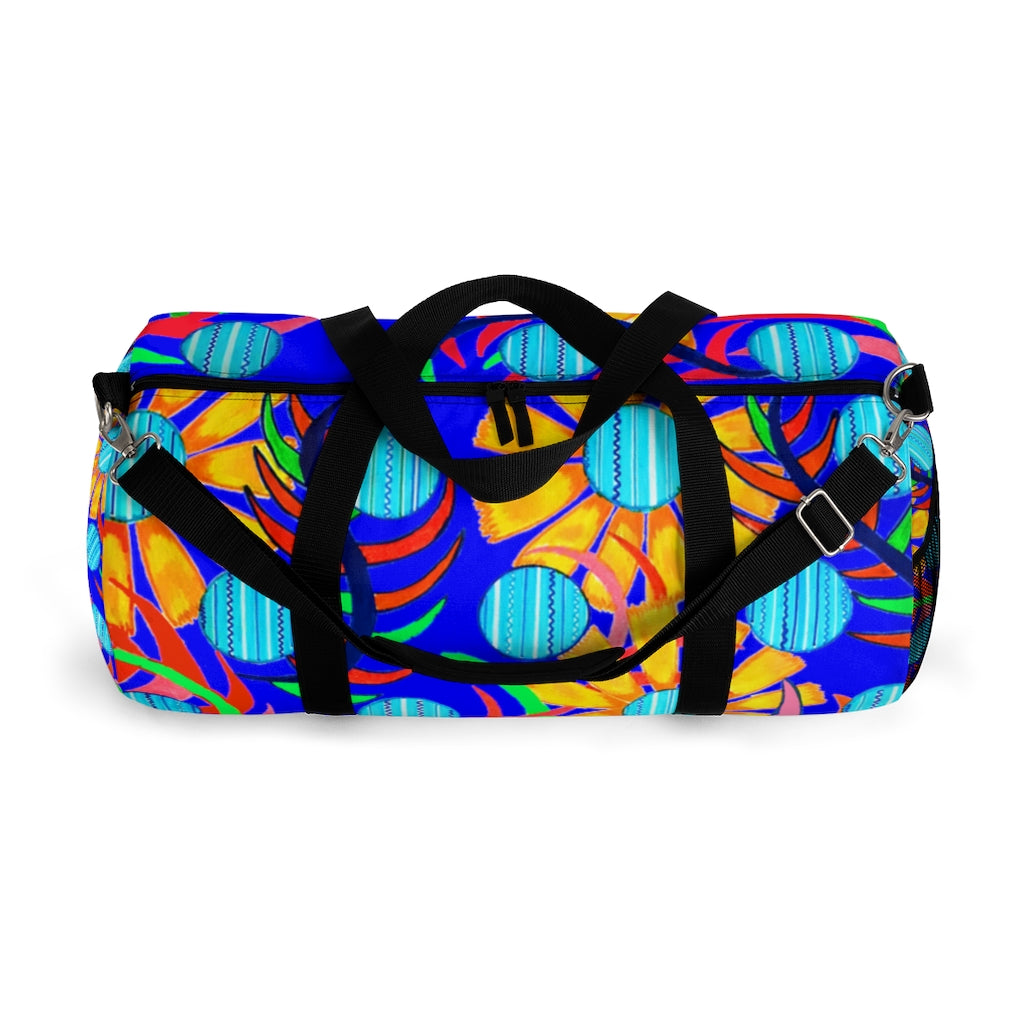 Sunflower Electric Blue Duffel Bag