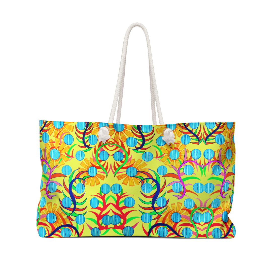 Canary Sunflower Weekender Open Beach Tote Bag