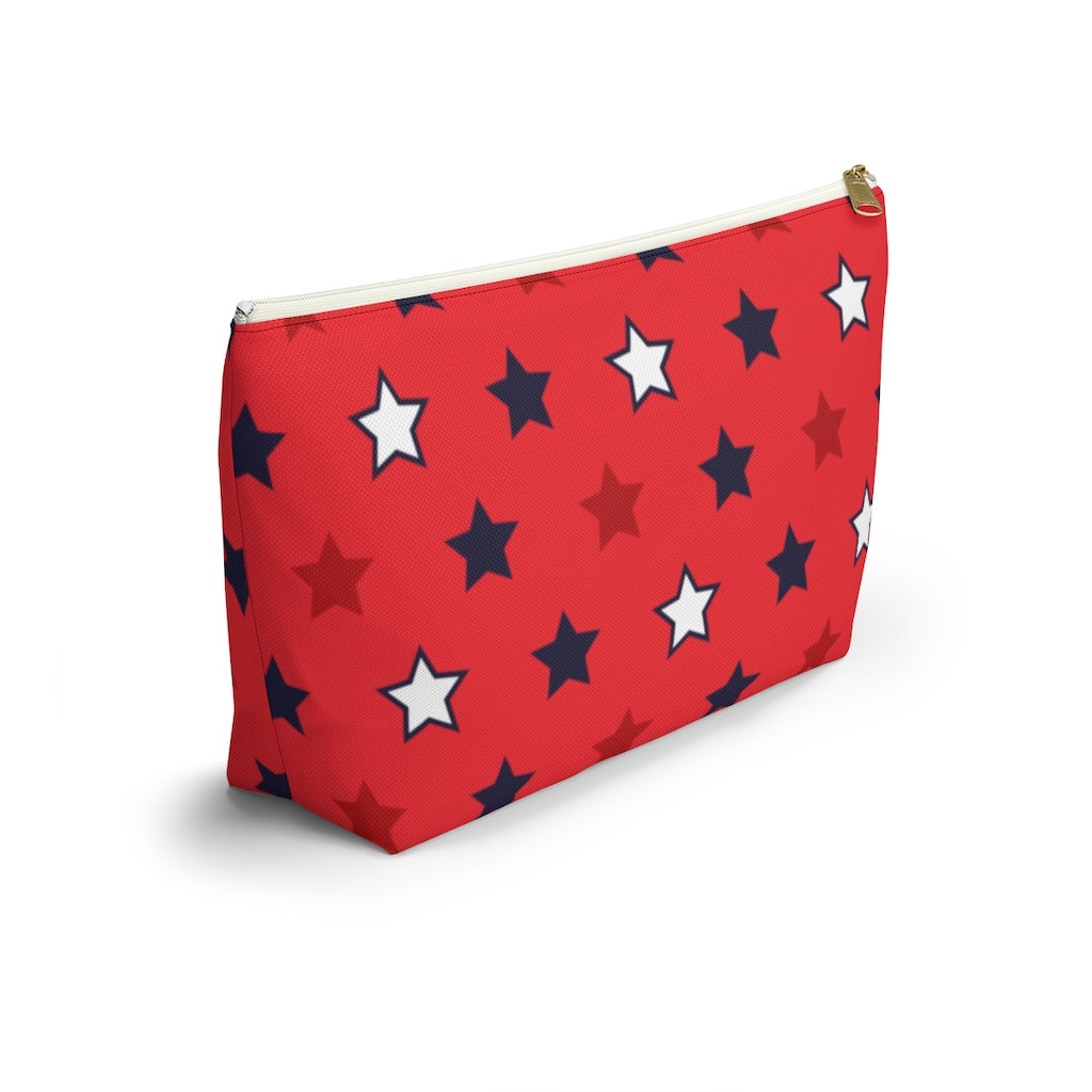 Starry Red Accessory Pouch