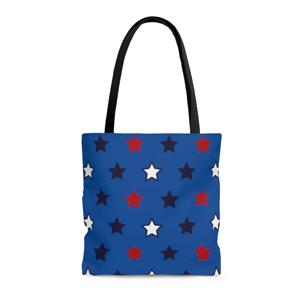 AOP Star Girl Royal Blue Tote Bag
