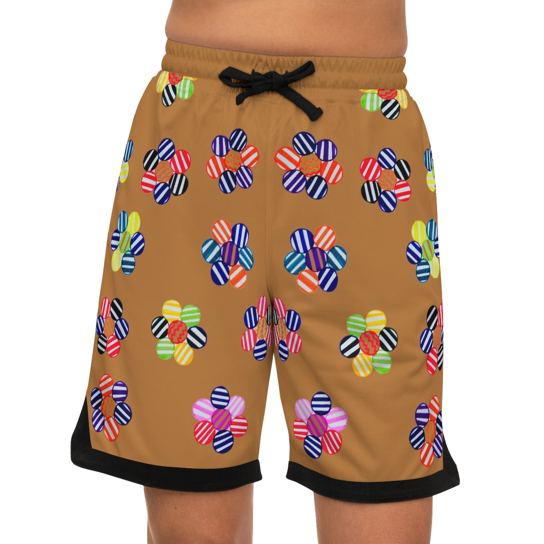 Tussock Geo Floral Basketball Rib Shorts (AOP)