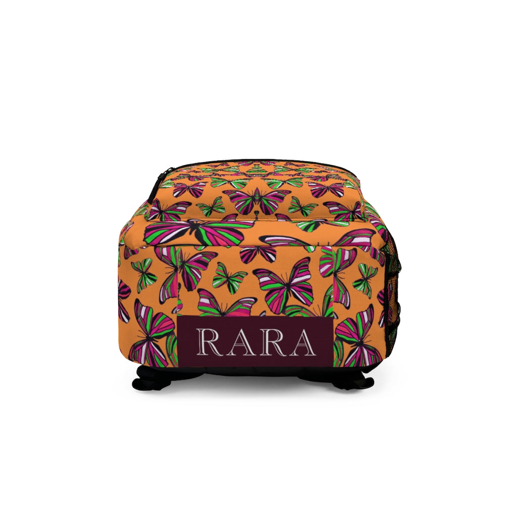 Butterflies Peach Backpack