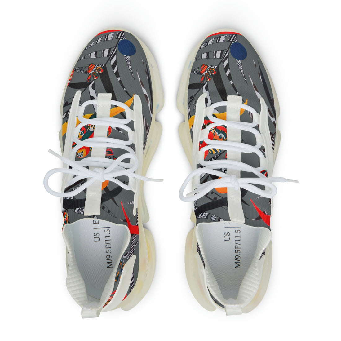 Ash Grey Wildly Wicked OTT Men's Mesh Knit Sneakers