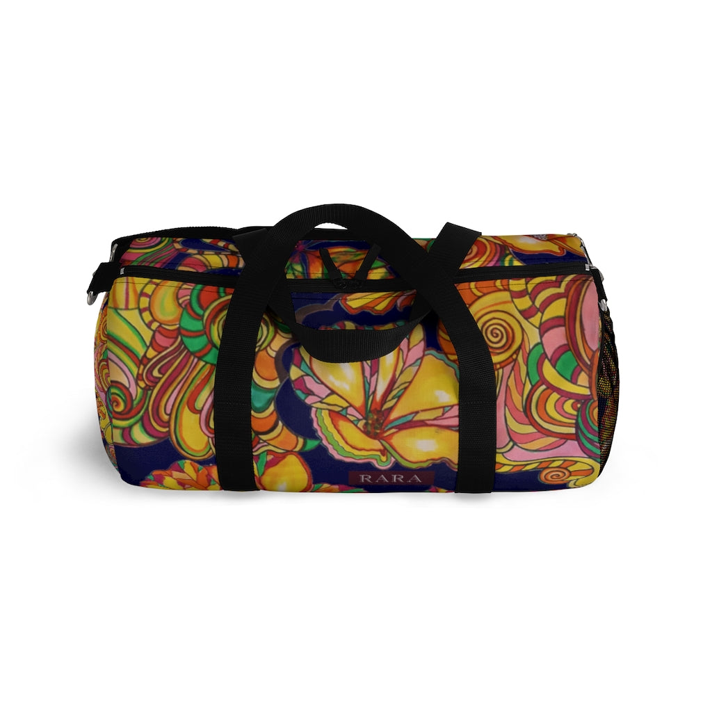 Artsy Floral Ink Duffel Bag