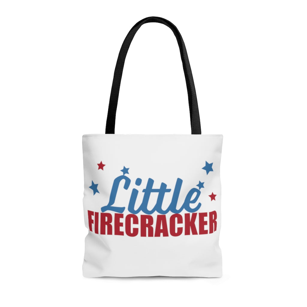 AOP Fire Cracker White Tote Bag