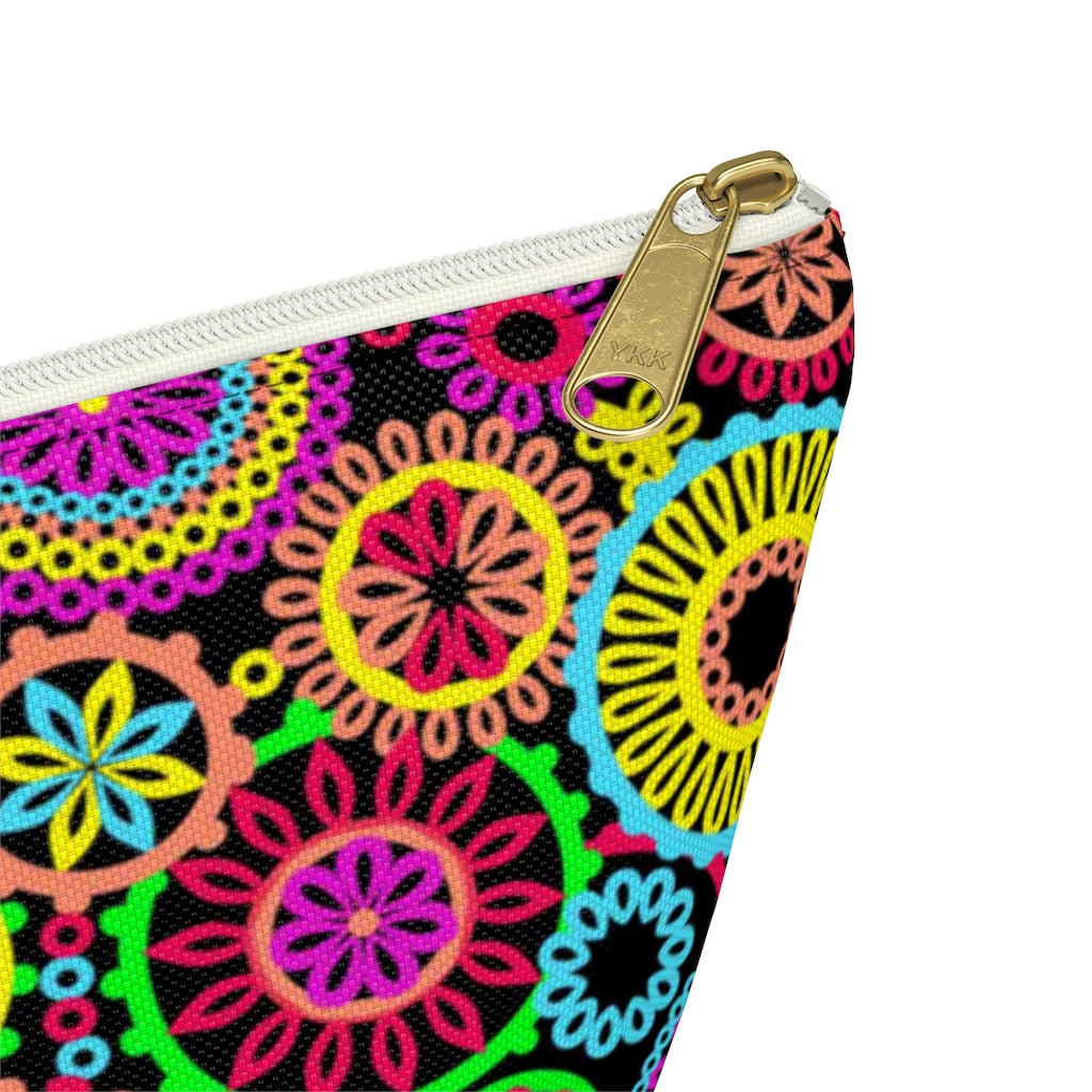 The 70's Vibe Black Accessory Pouch