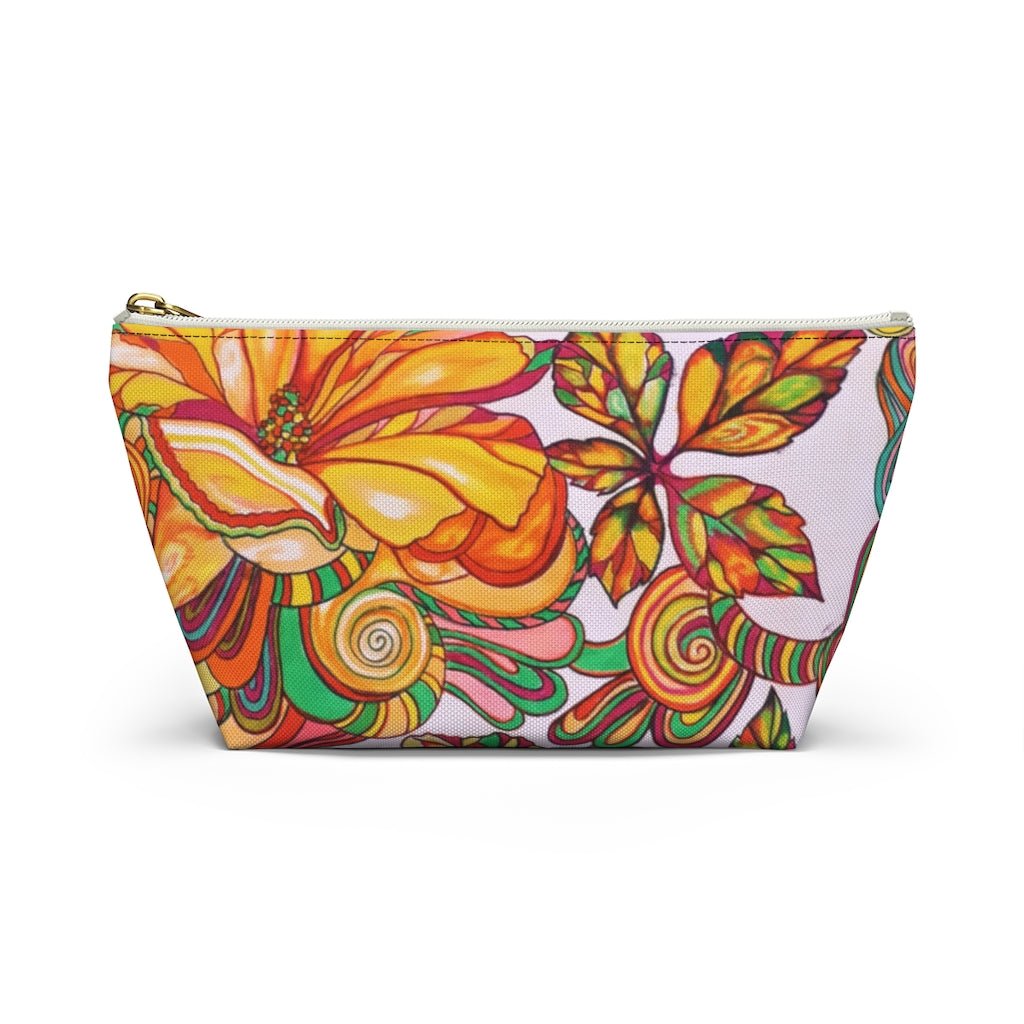 Artsy Floral Accessory Pouch
