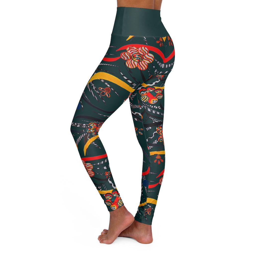 Bottle Green Wilderness Yoga Leggings
