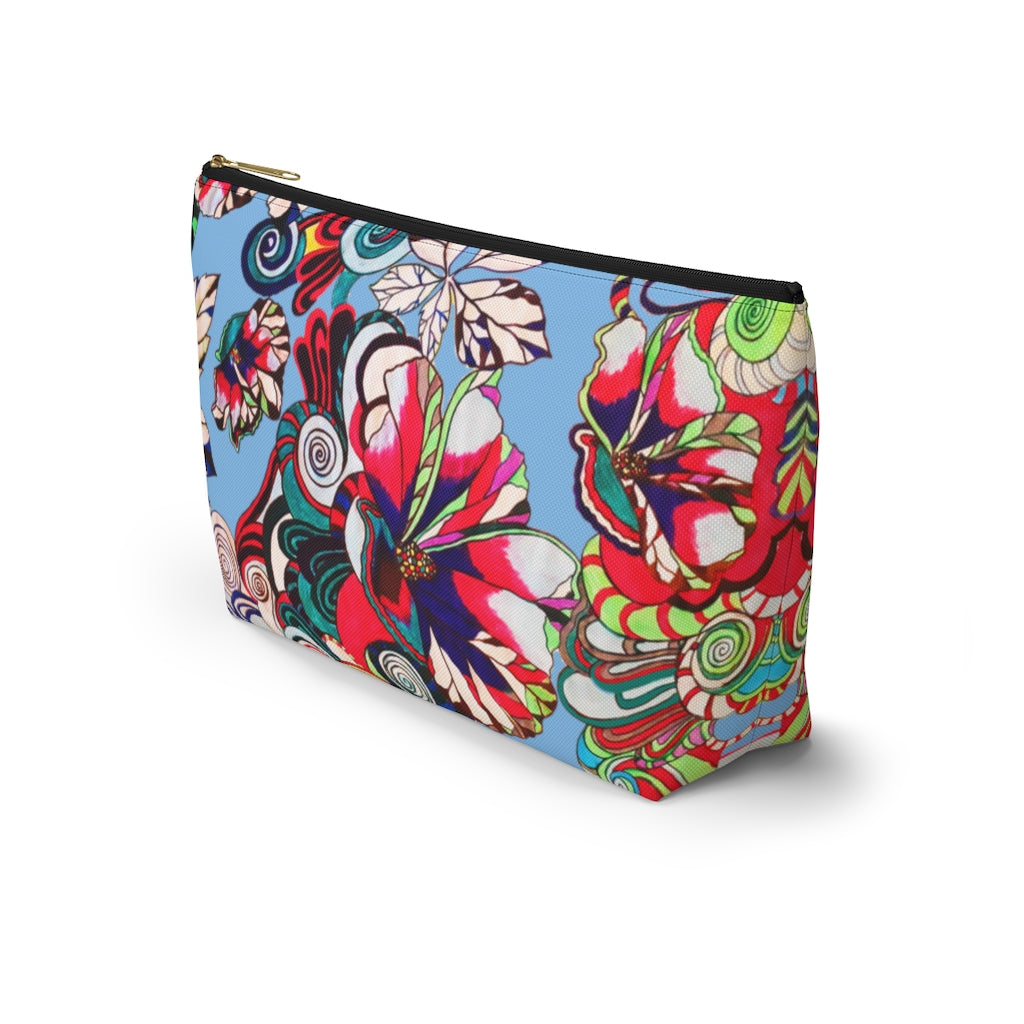 Floral Pop Sky Accessory Pouch