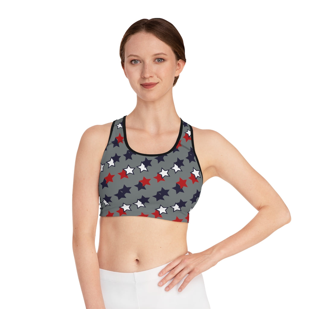 Ash Star Print (AOP) Sports Bra