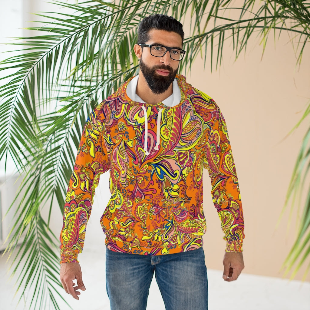 Paisley Hearts Pullover Hoodie