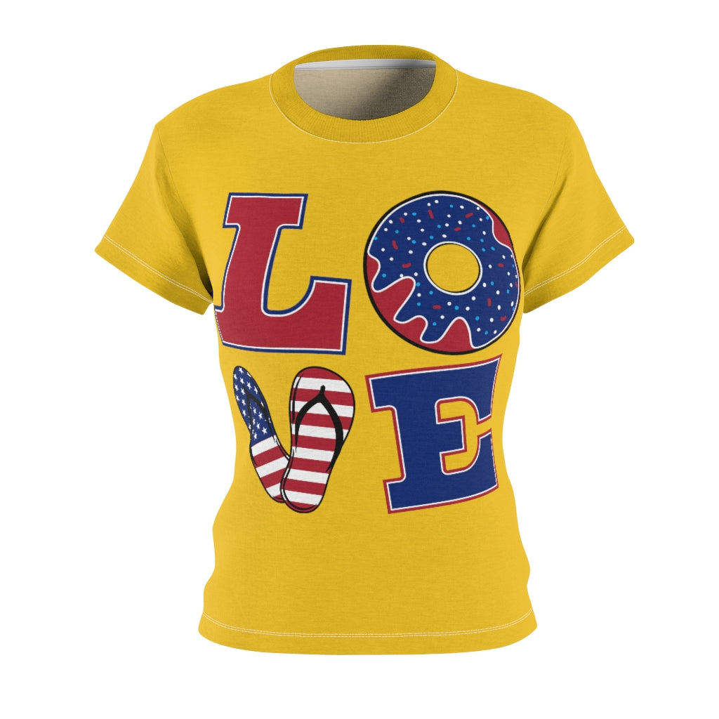 L.O.V.E. 'merica Yellow T-Shirt