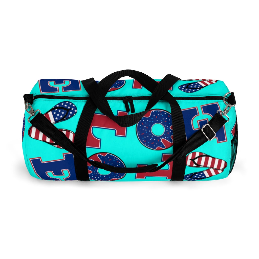 American Love Cyan Duffel Bag