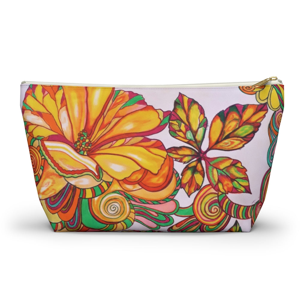 Artsy Floral Accessory Pouch