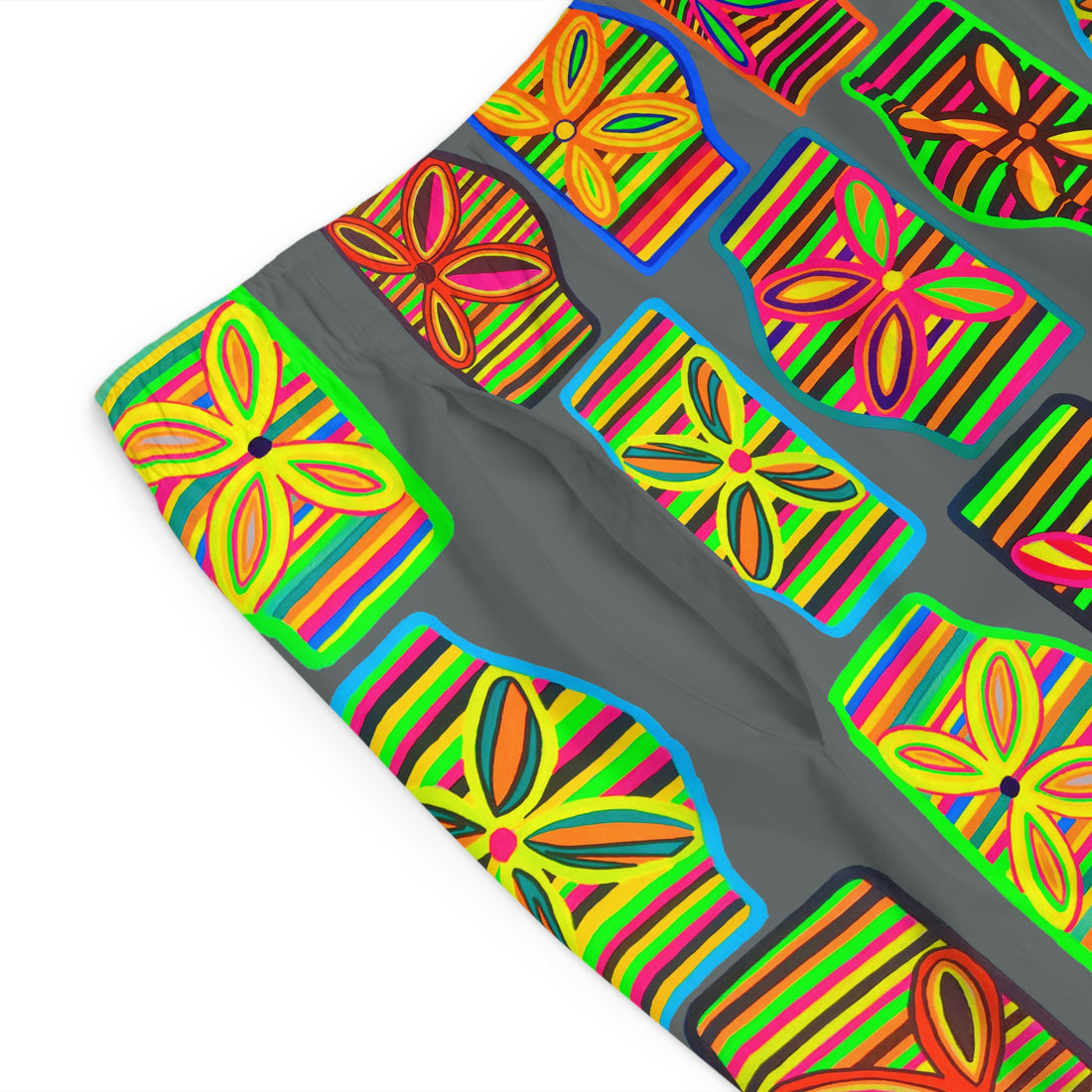 Ash Deco Print Men's Board Shorts (AOP)