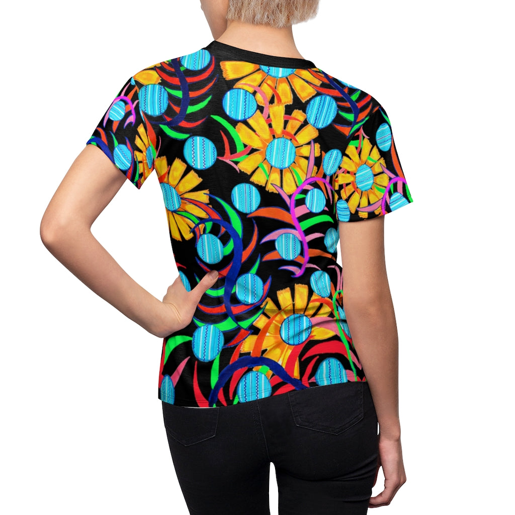 Sunflower AOP Black T-shirt
