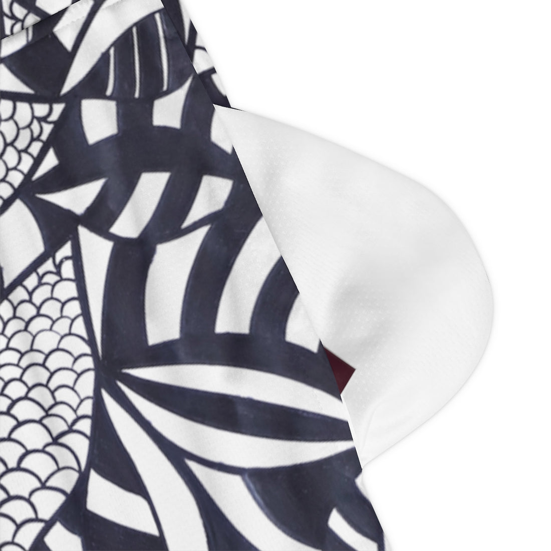 White Tropical Minimalist Basketball Rib Shorts (AOP)