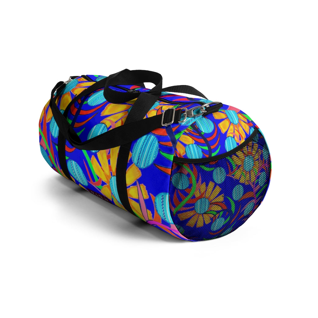 Sunflower Electric Blue Duffel Bag