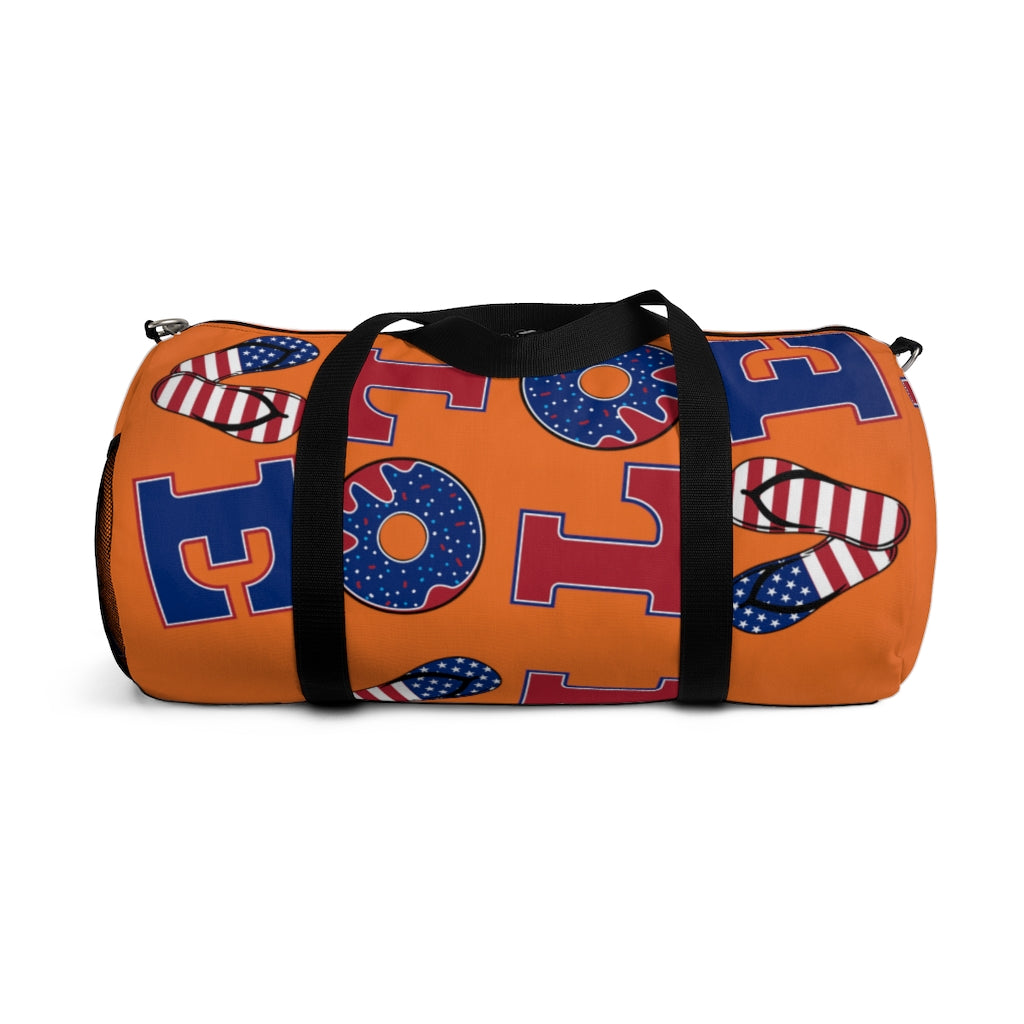 American Love Orange Duffel Bag