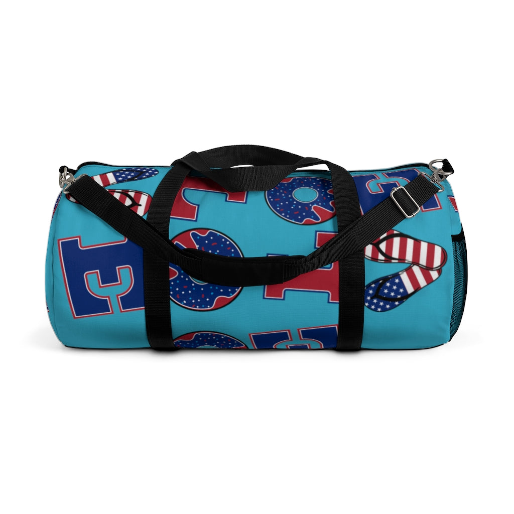 American Love Aqua Duffel Bag