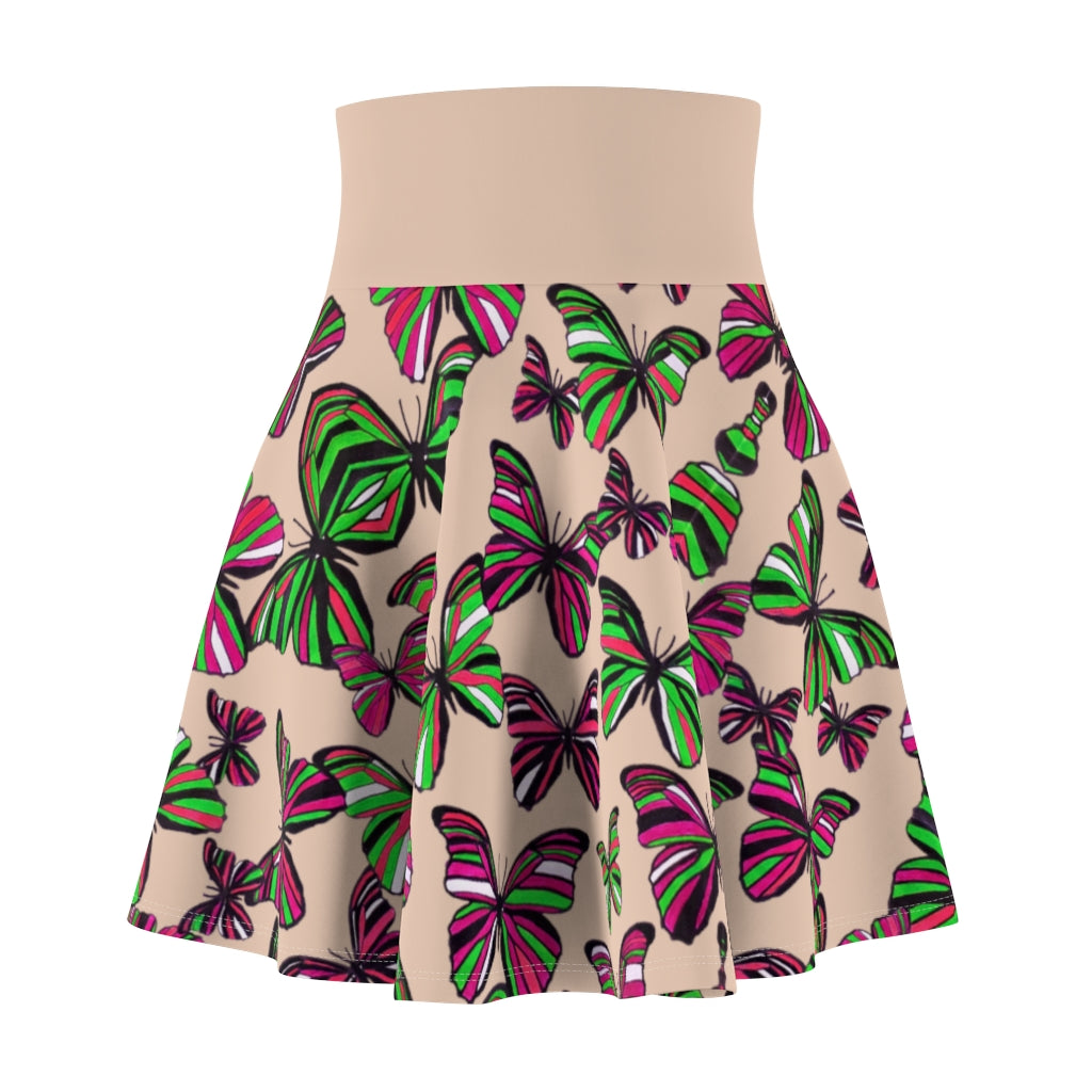 Butterflies Iced Coffee Skater Skirt