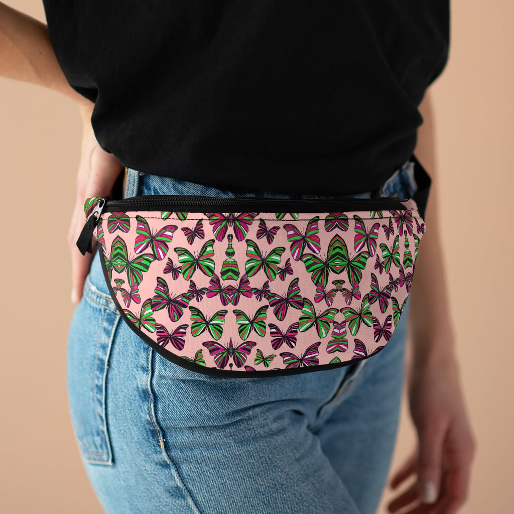 Butterflies Blush Fanny Pack