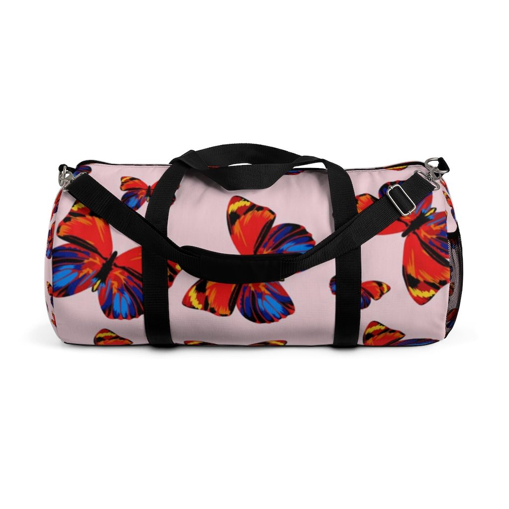 Tangerine Butterflies Duffel Bag
