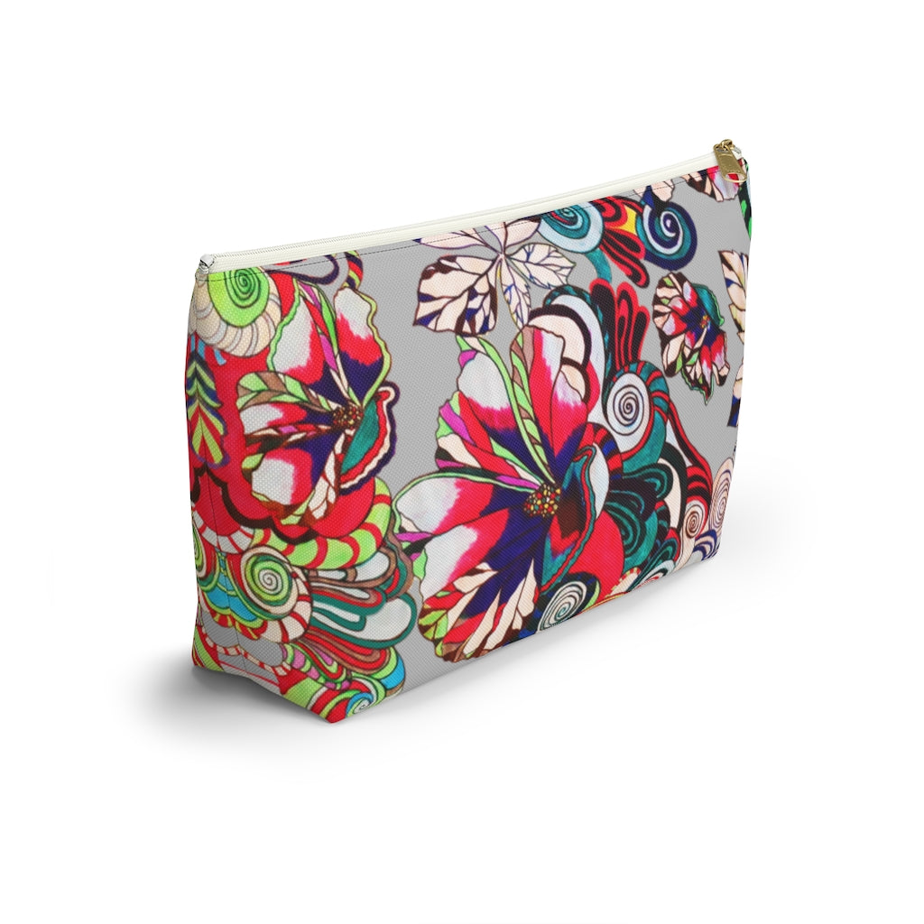 Floral Pop Slate Accessory Pouch