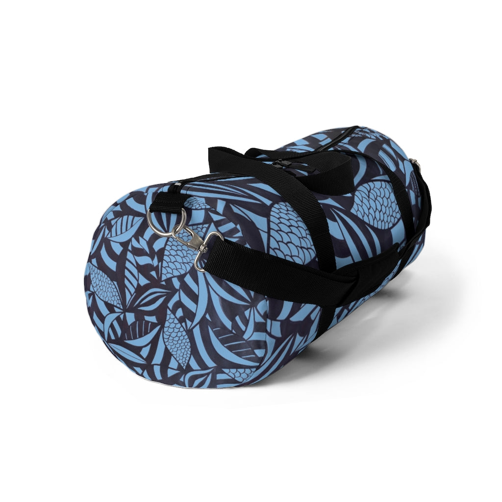 Tropical Minimalist Blue Duffel Bag