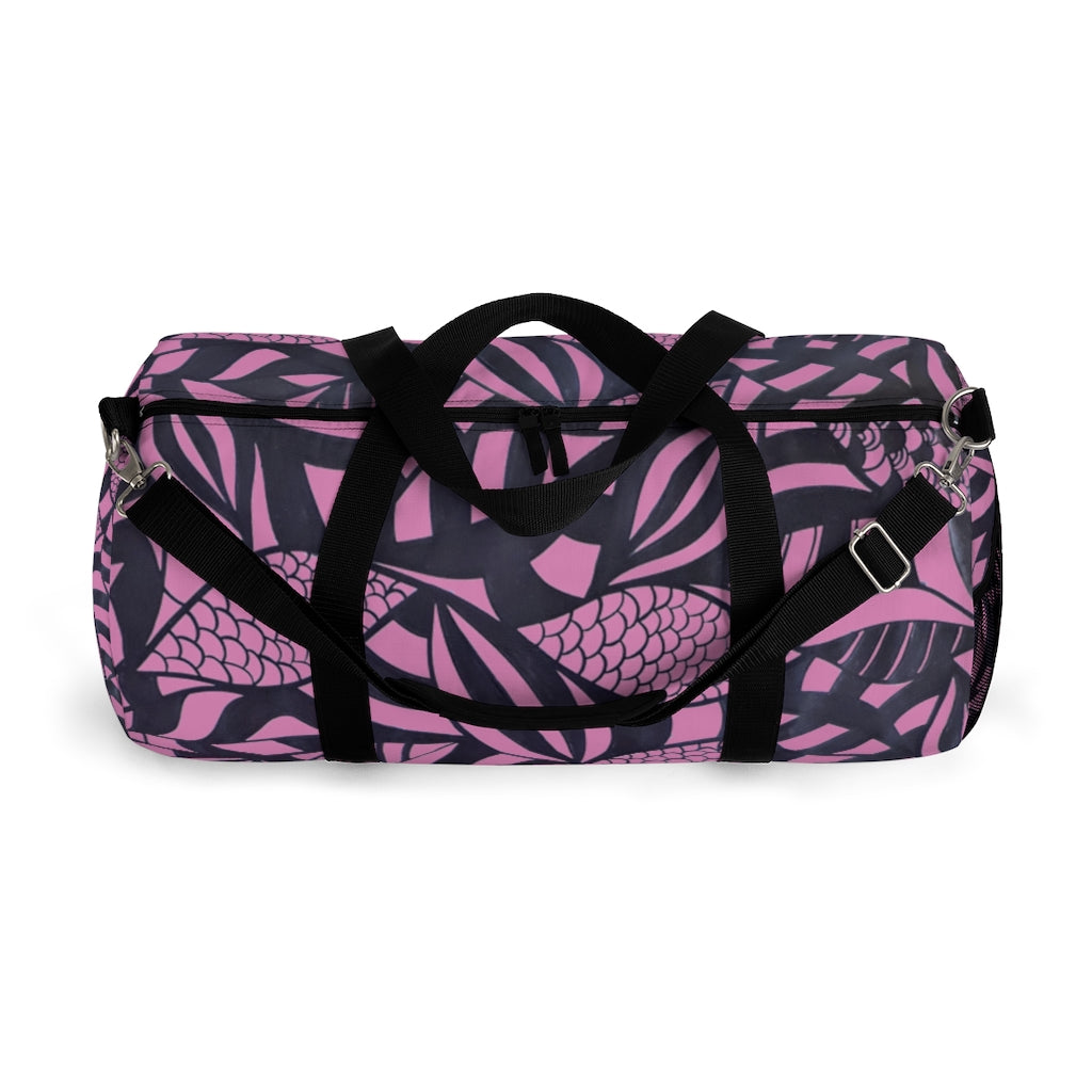 Tropical Minimalist Mauve Duffel Bag