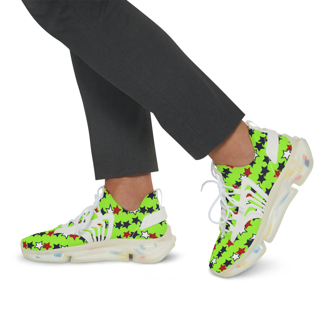Lime Starboy OTT Men's Mesh Knit Sneakers