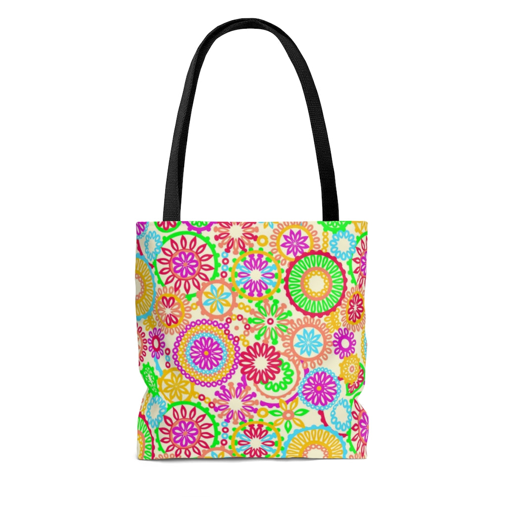 The 70's Vibe Lemon Tote Bag