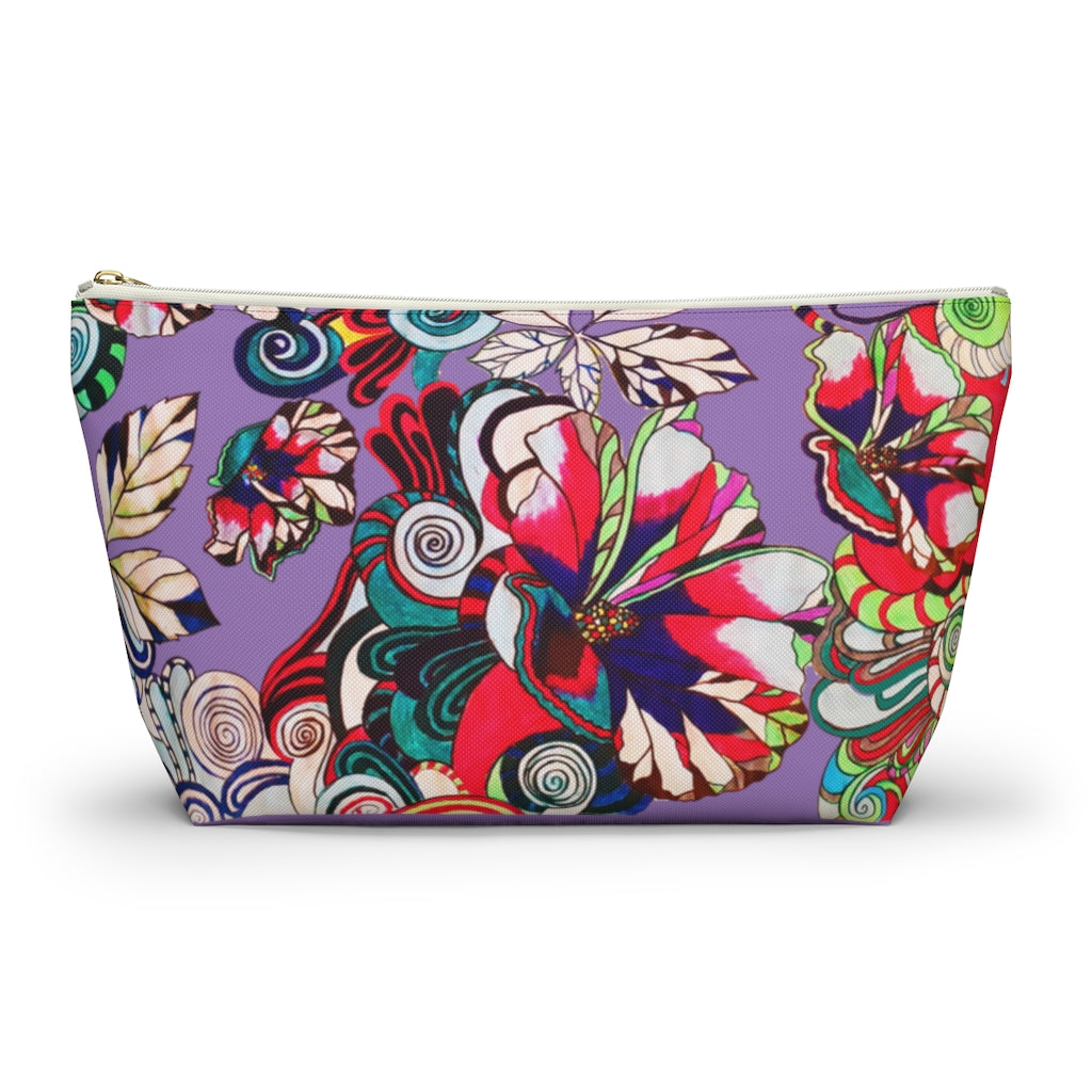Floral Pop Lilac Accessory Pouch