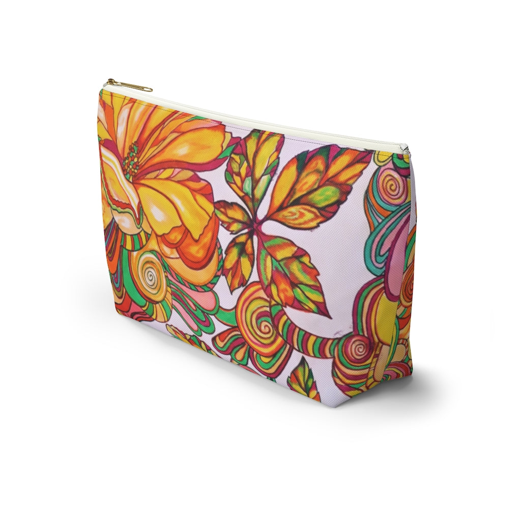 Artsy Floral Accessory Pouch