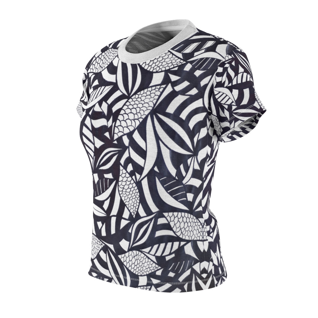 Tropical Minimalist Monochrome AOP T-shirt
