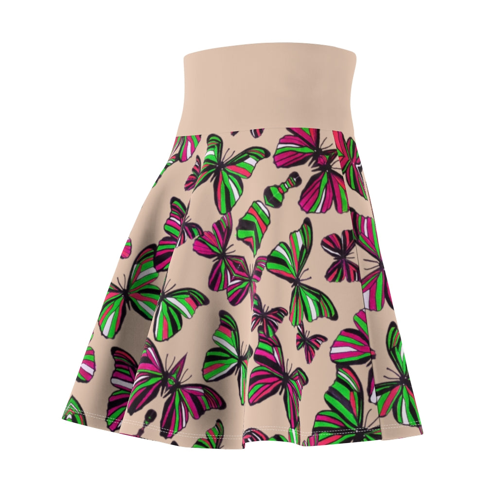 Butterflies Iced Coffee Skater Skirt