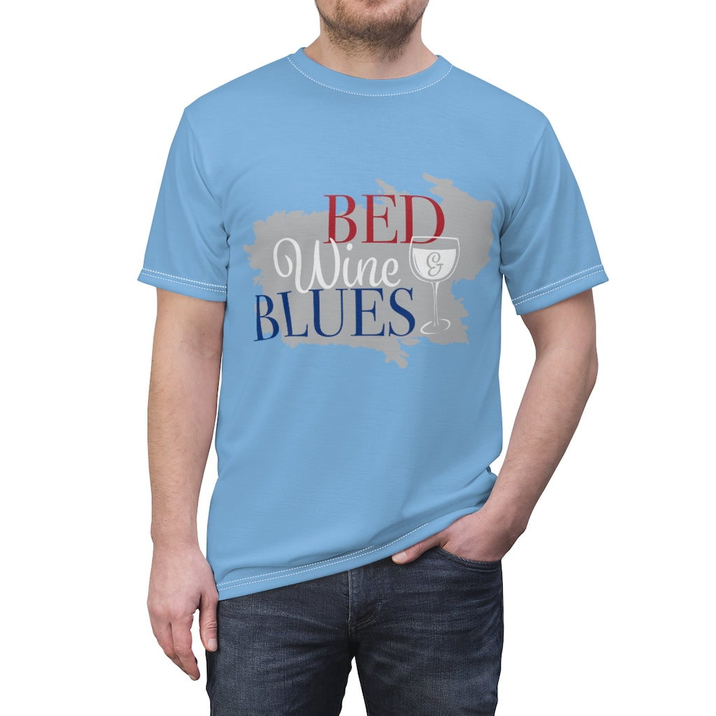 Menswear Sky AOP Blues Tee